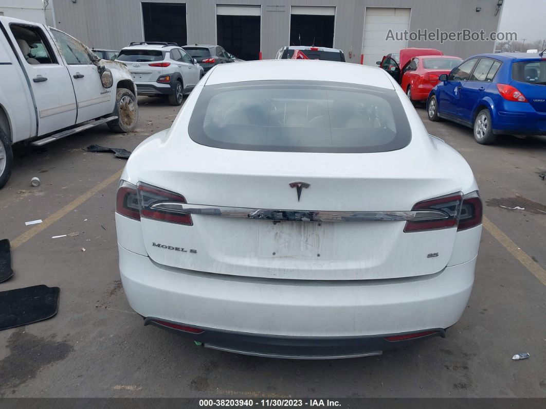 2013 Tesla Model S Белый vin: 5YJSA1CN8DFP07163