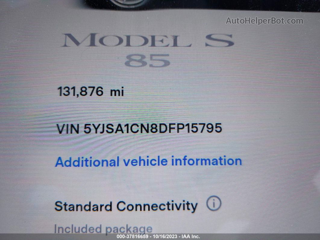 2013 Tesla Model S   Red vin: 5YJSA1CN8DFP15795