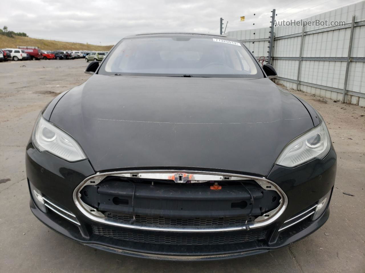 2013 Tesla Model S Black vin: 5YJSA1CN8DFP20074