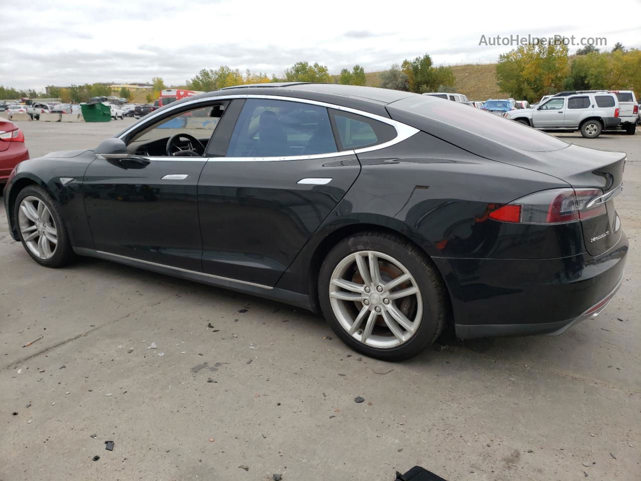 2013 Tesla Model S Black vin: 5YJSA1CN8DFP20074