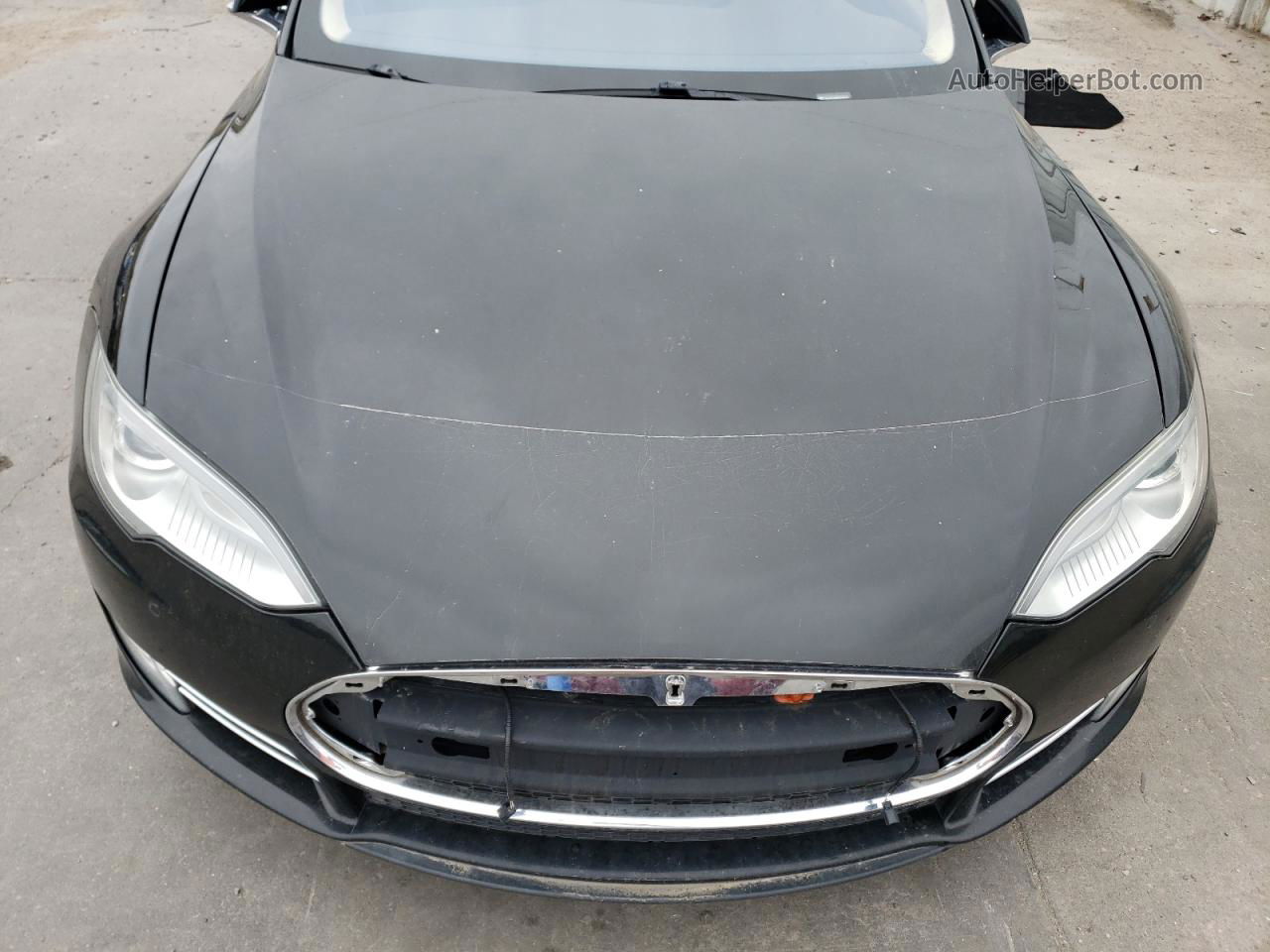 2013 Tesla Model S Black vin: 5YJSA1CN8DFP20074