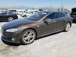 2013 Tesla Model S  Brown vin: 5YJSA1CN9DFP06815