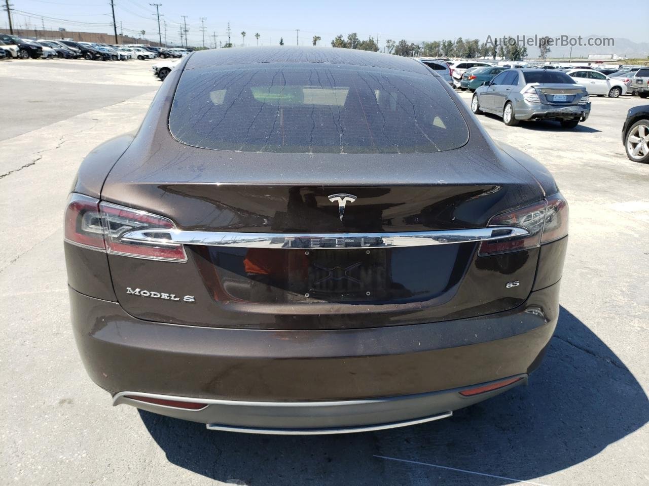 2013 Tesla Model S  Brown vin: 5YJSA1CN9DFP06815