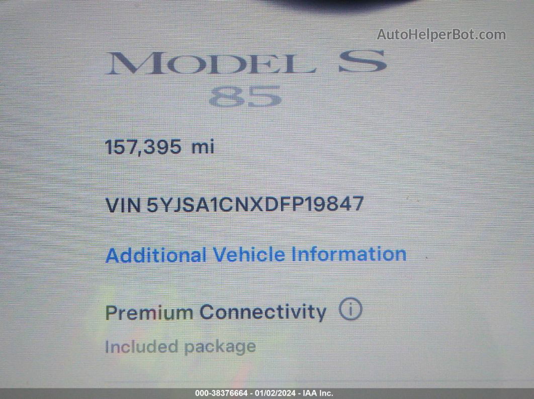 2013 Tesla Model S   Dark Blue vin: 5YJSA1CNXDFP19847