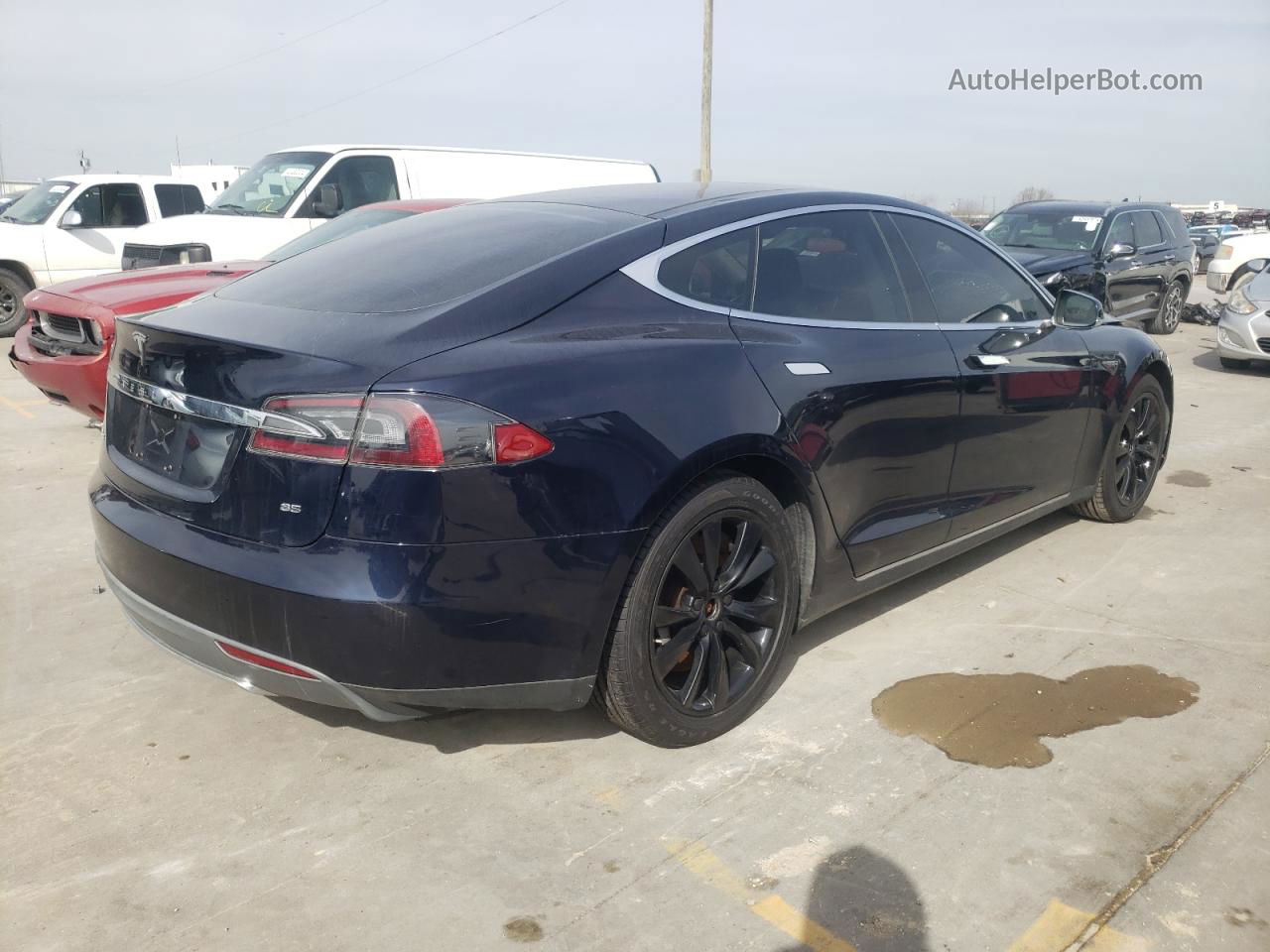 2013 Tesla Model S Blue vin: 5YJSA1CNXDFP22649