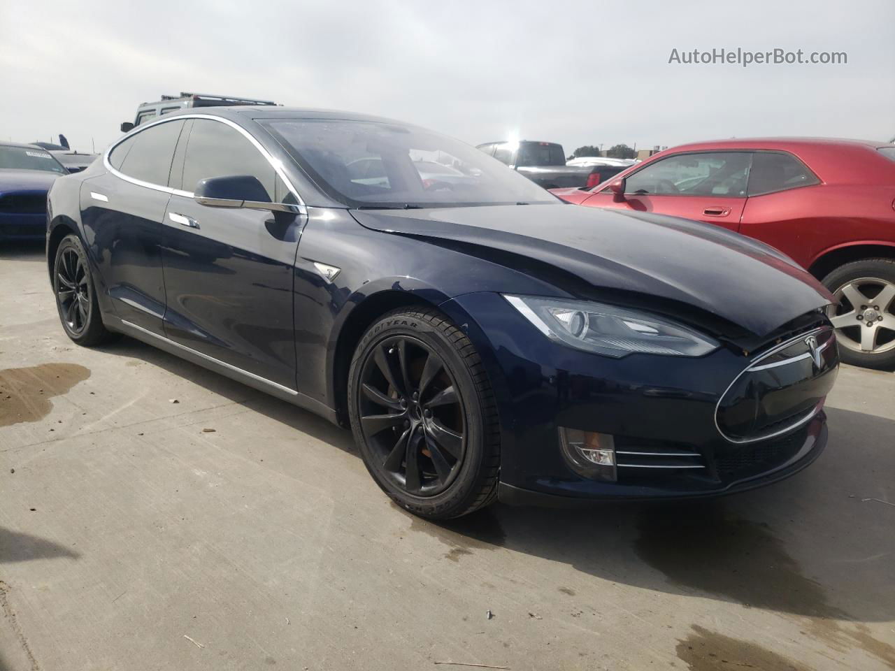 2013 Tesla Model S Blue vin: 5YJSA1CNXDFP22649