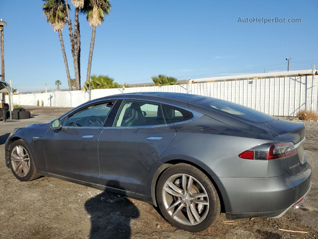 2013 Tesla Model S  Gray vin: 5YJSA1CNXDFP28886