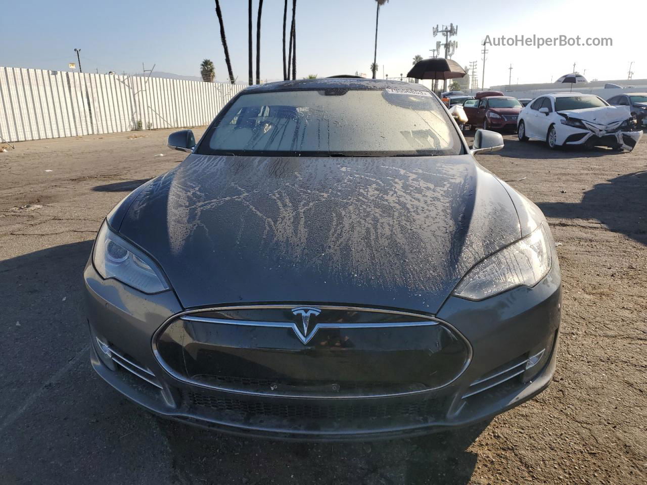 2013 Tesla Model S  Gray vin: 5YJSA1CNXDFP28886