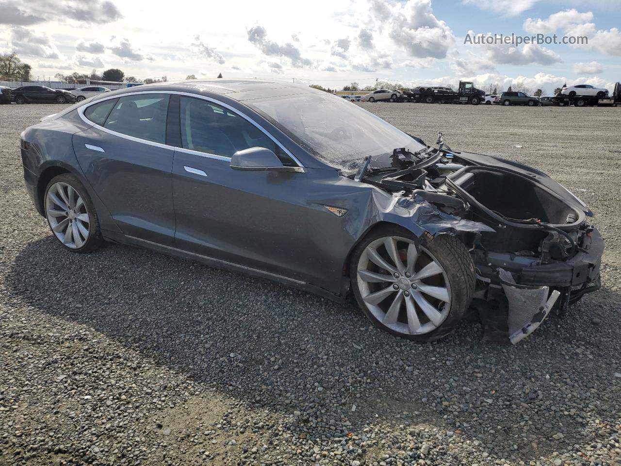 2013 Tesla Model S  Silver vin: 5YJSA1CP0DFP05649