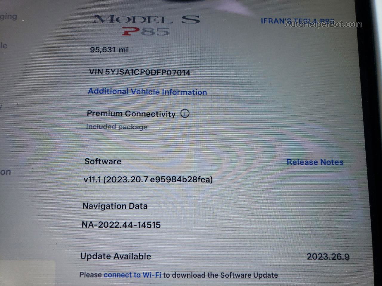 2013 Tesla Model S  Серый vin: 5YJSA1CP0DFP07014