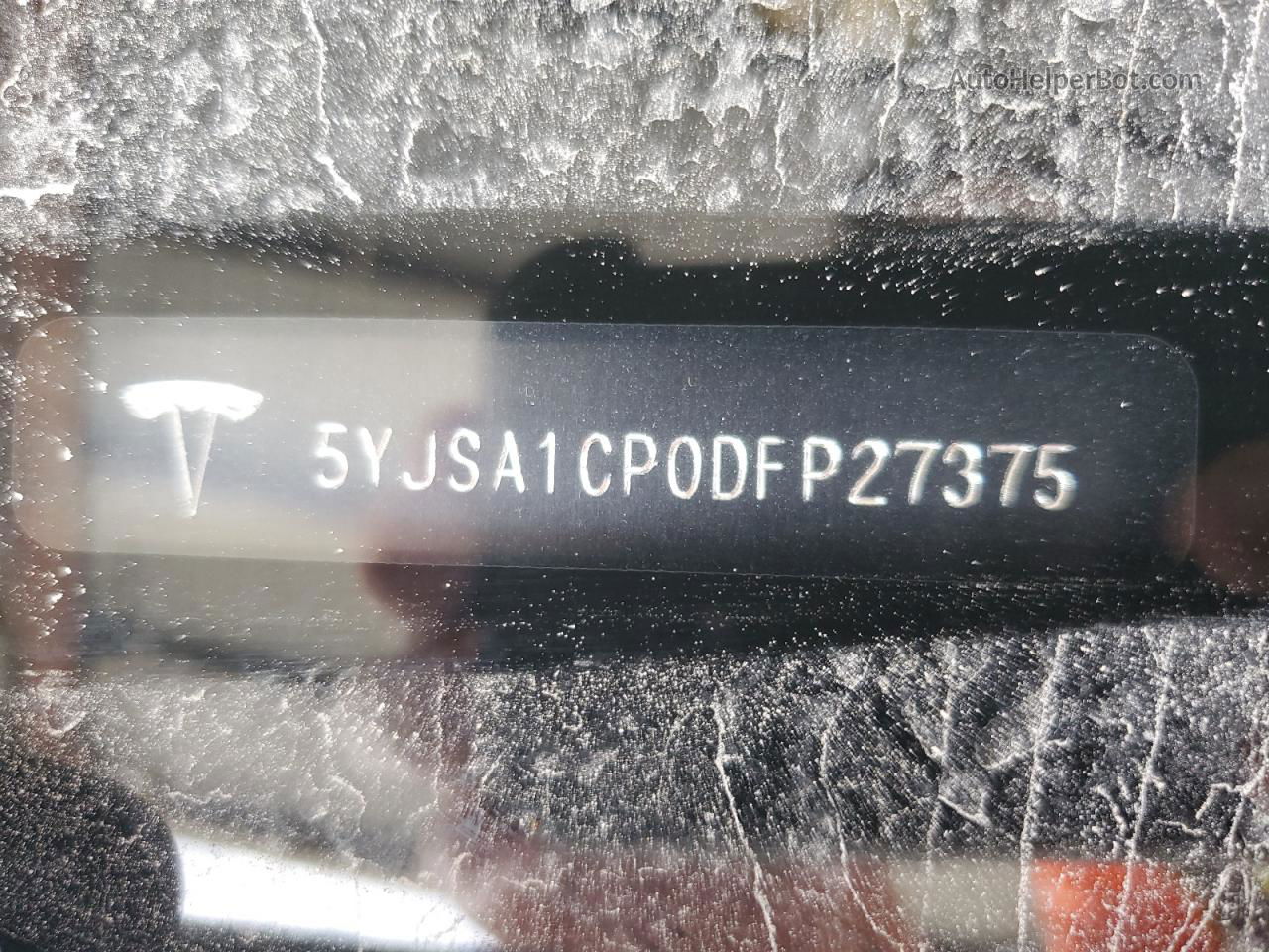 2013 Tesla Model S  White vin: 5YJSA1CP0DFP27375