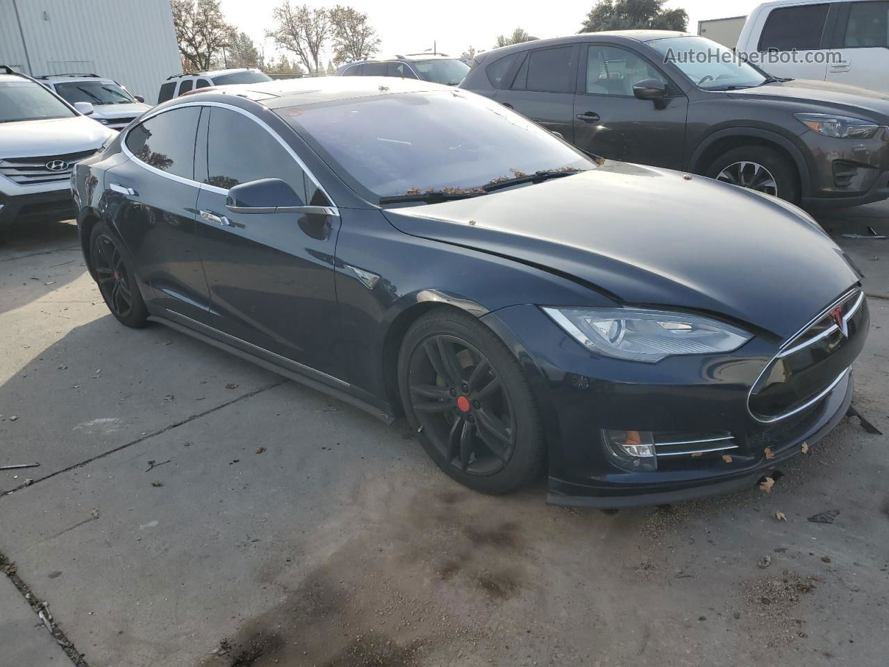 2013 Tesla Model S  Blue vin: 5YJSA1CP1DFP05434