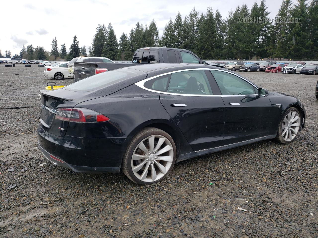 2013 Tesla Model S  Black vin: 5YJSA1CP2DFP07063