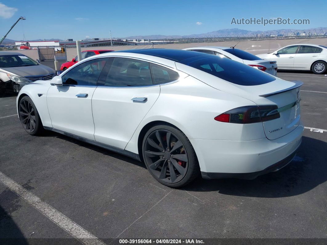 2013 Tesla Model S Performance White vin: 5YJSA1CP4DFP25595