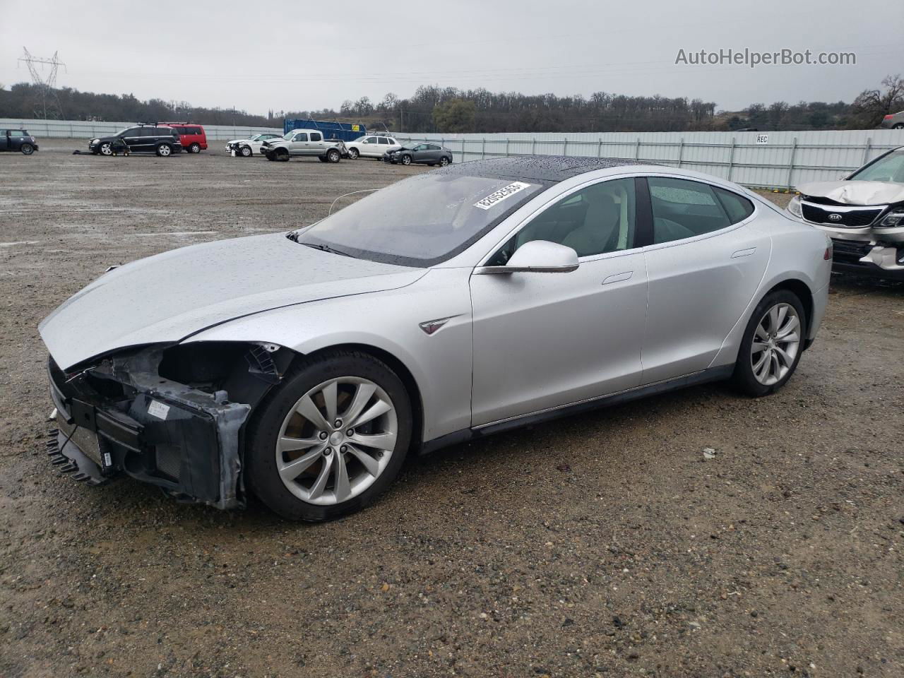 2013 Tesla Model S  Gray vin: 5YJSA1CP4DFP25726