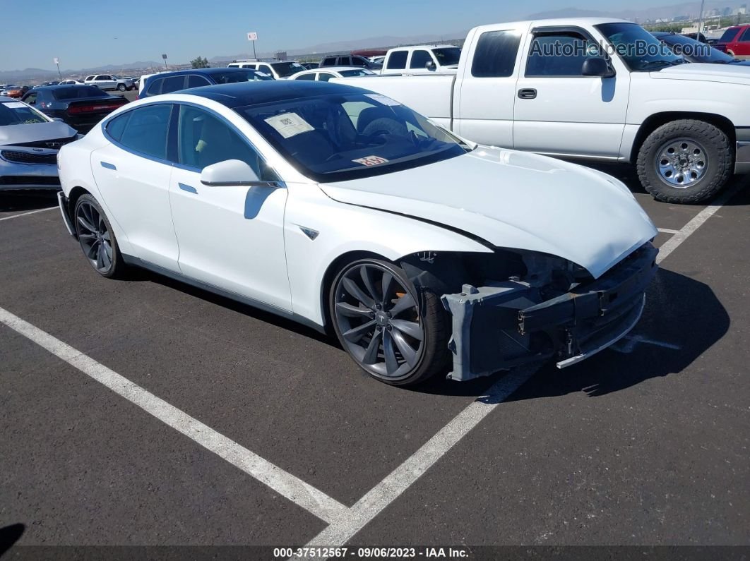 2013 Tesla Model S Performance White vin: 5YJSA1CP5DFP05176