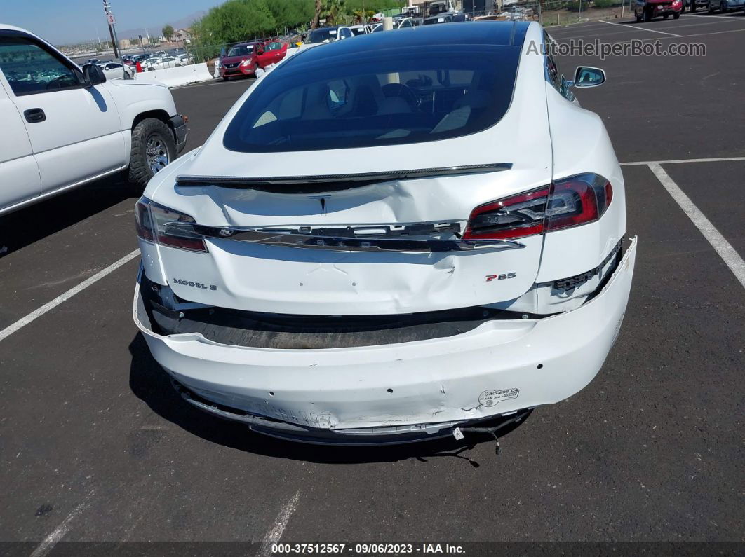 2013 Tesla Model S Performance White vin: 5YJSA1CP5DFP05176