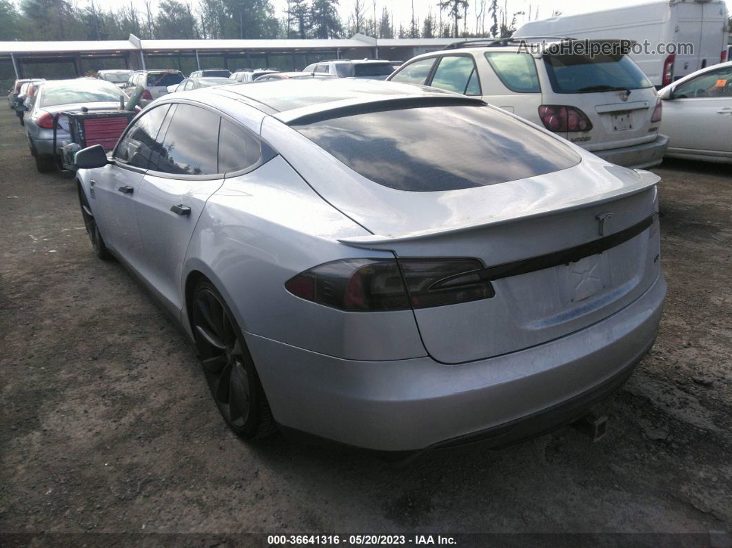 2013 Tesla Model S Performance Silver vin: 5YJSA1CP5DFP15707