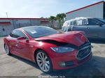 2013 Tesla Model S Performance Red vin: 5YJSA1CP6DFP09186