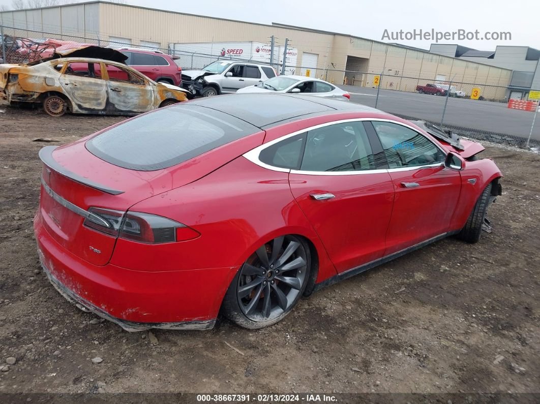 2013 Tesla Model S Performance Red vin: 5YJSA1CP6DFP09947