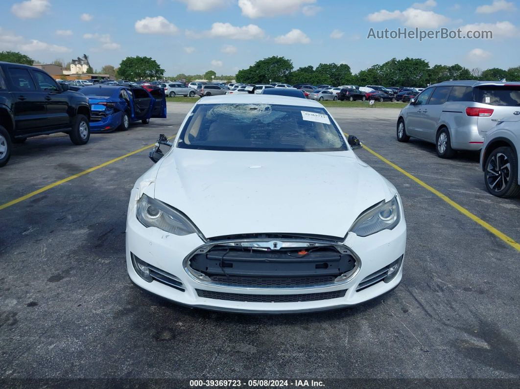 2013 Tesla Model S Performance White vin: 5YJSA1CP6DFP26943