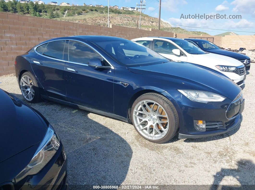 2013 Tesla Model S Performance Blue vin: 5YJSA1CP7DFP06295