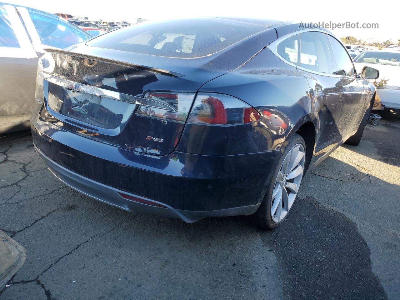 2013 Tesla Model S  Blue vin: 5YJSA1CP8DFP07987