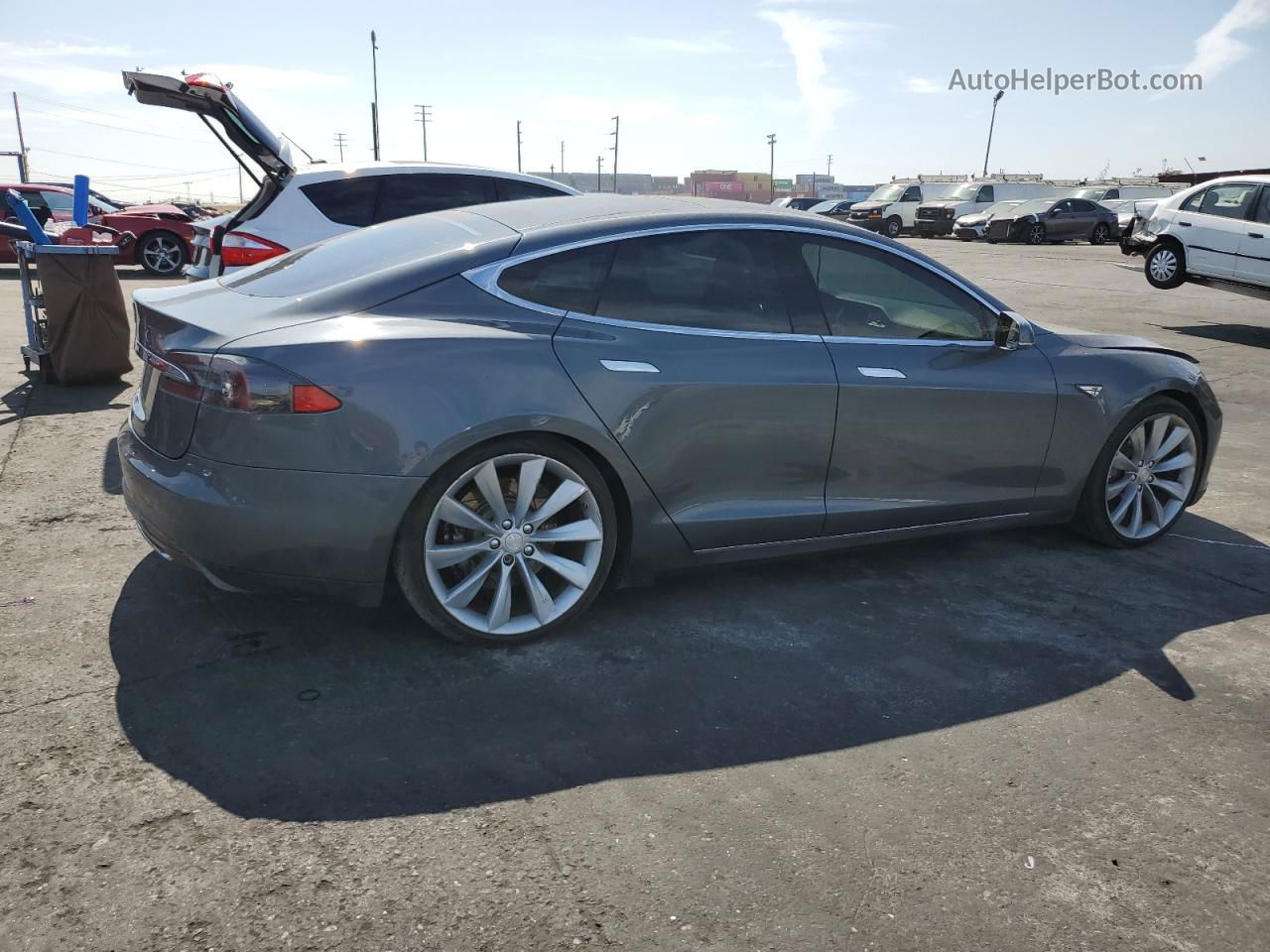 2013 Tesla Model S  Gray vin: 5YJSA1CP8DFP11280