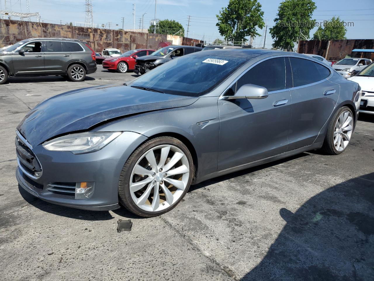 2013 Tesla Model S  Gray vin: 5YJSA1CP8DFP11280