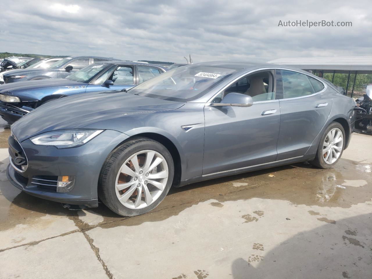 2013 Tesla Model S  Gray vin: 5YJSA1CP9DFP26144