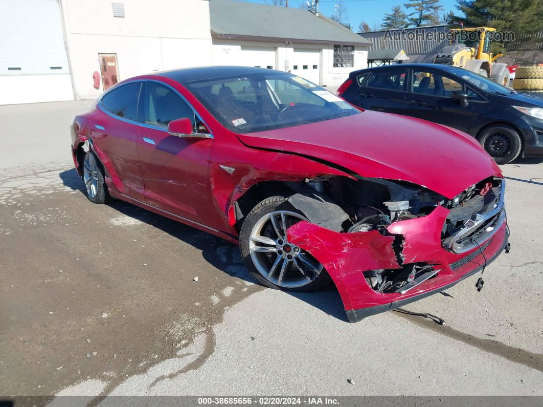 2013 Tesla Model S Performance Красный vin: 5YJSA1CP9DFP26158