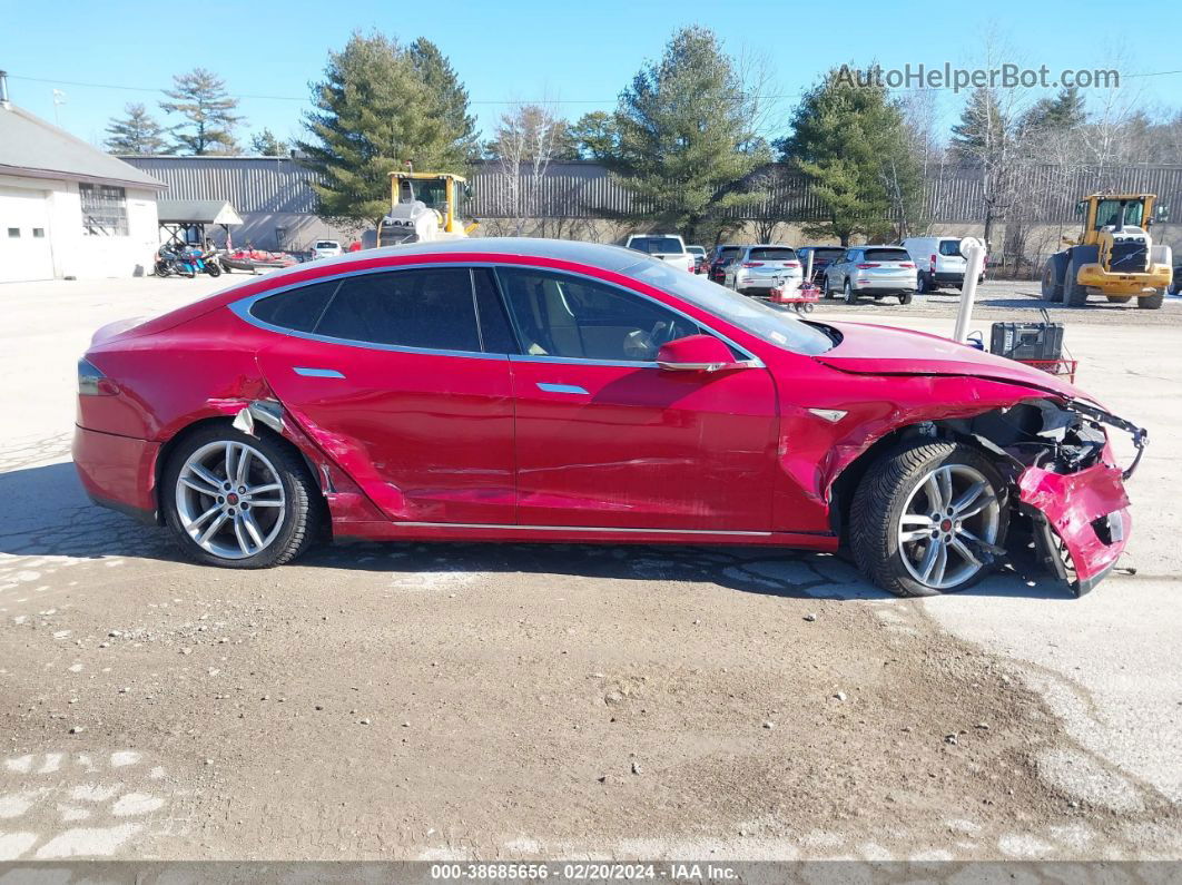 2013 Tesla Model S Performance Red vin: 5YJSA1CP9DFP26158