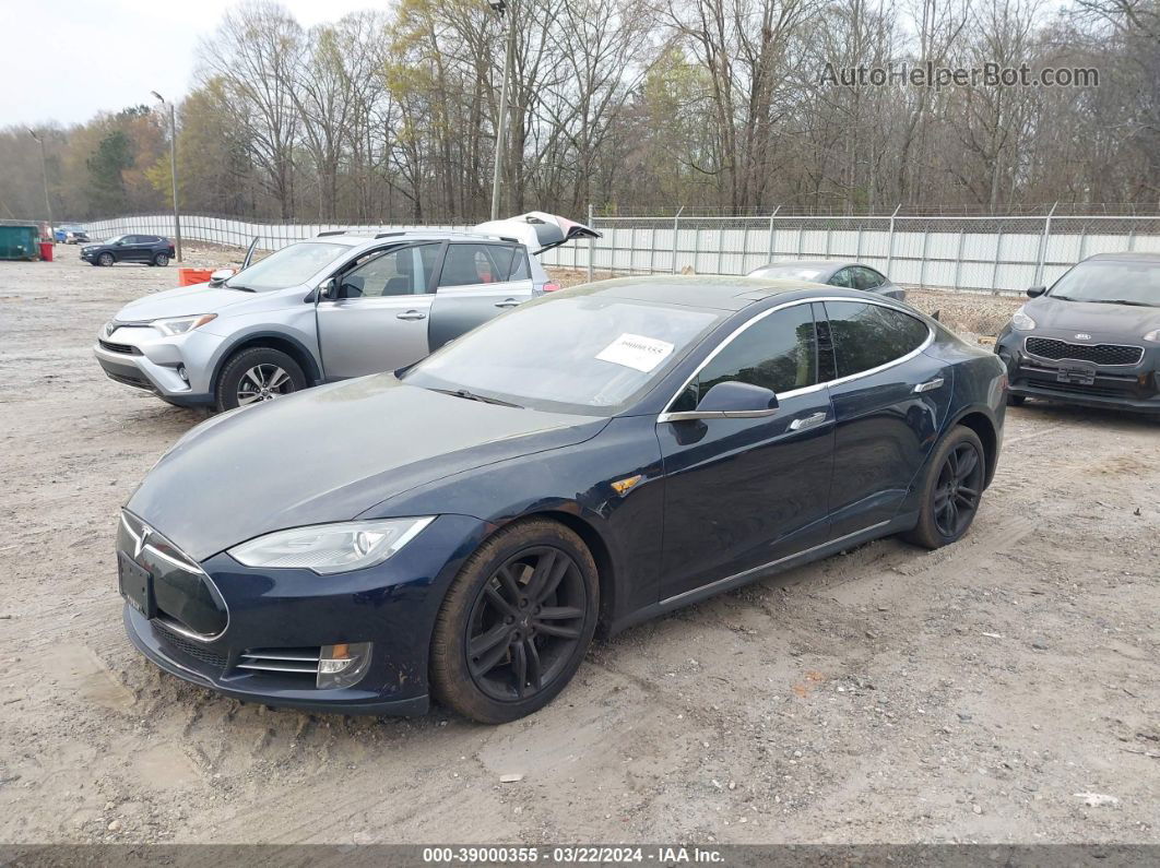 2013 Tesla Model S   Dark Blue vin: 5YJSA1DG1DFP03617