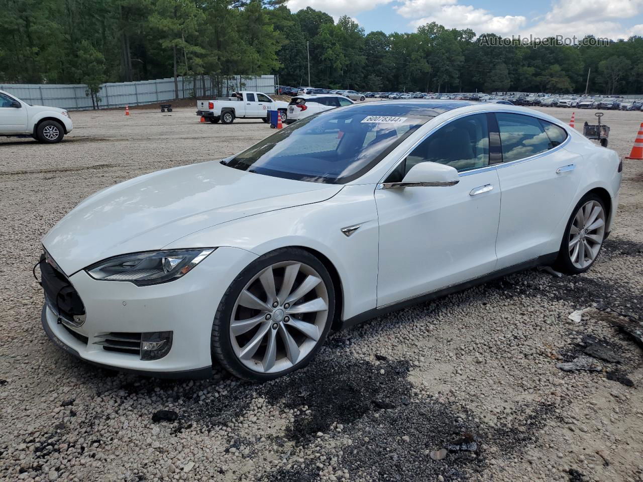 2013 Tesla Model S  Белый vin: 5YJSA1DN2DFP21168