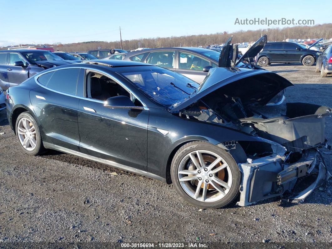 2013 Tesla Model S Black vin: 5YJSA1DN3DFP12107