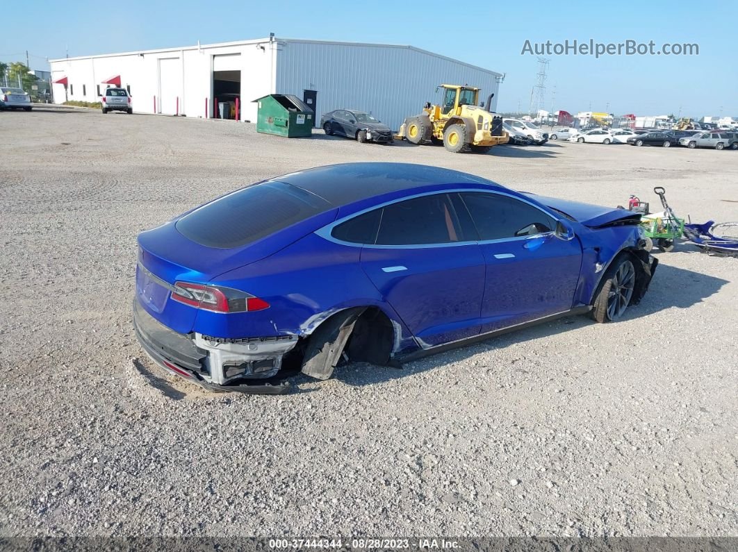 2013 Tesla Model S   Blue vin: 5YJSA1DN4DFP05750