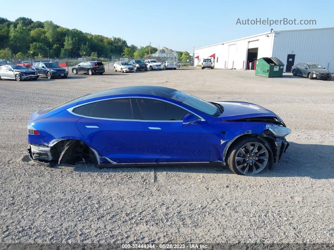 2013 Tesla Model S   Blue vin: 5YJSA1DN4DFP05750