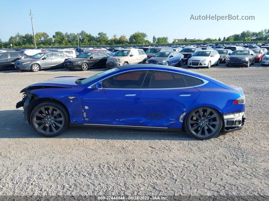 2013 Tesla Model S   Blue vin: 5YJSA1DN4DFP05750