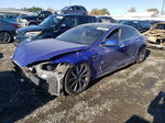 2013 Tesla Model S  Blue vin: 5YJSA1DN4DFP05750