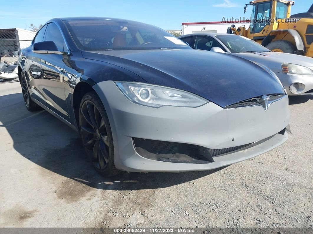 2013 Tesla Model S Синий vin: 5YJSA1DN5DFP05496