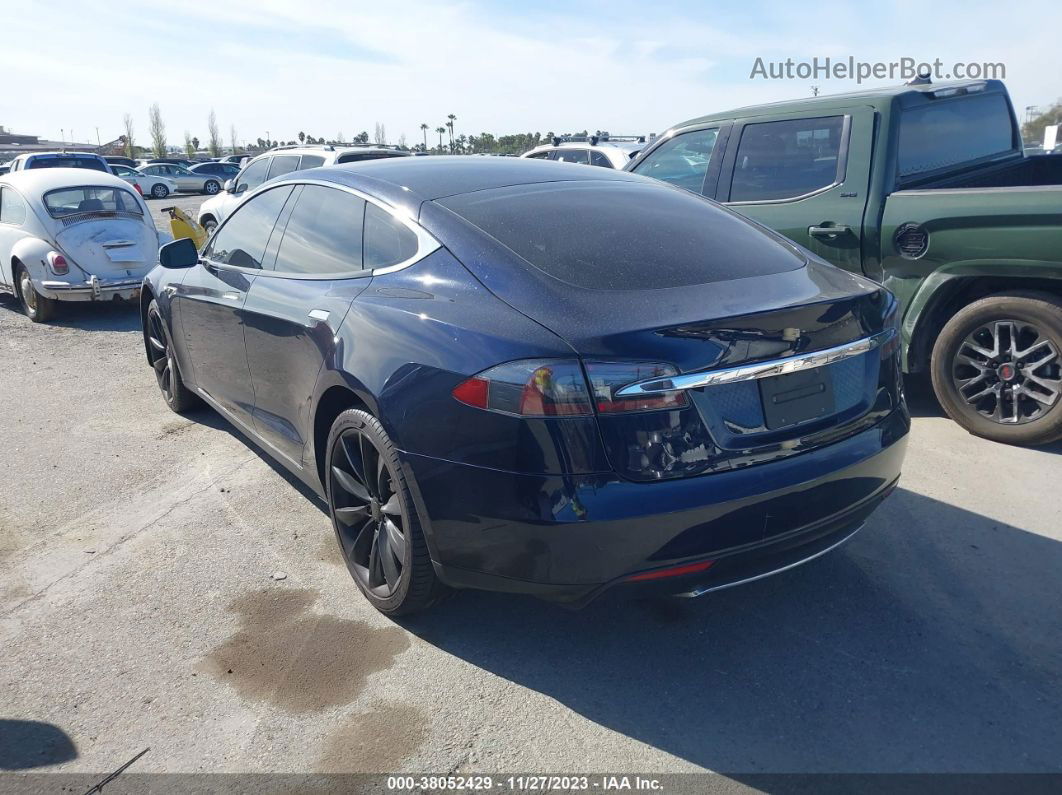 2013 Tesla Model S Синий vin: 5YJSA1DN5DFP05496