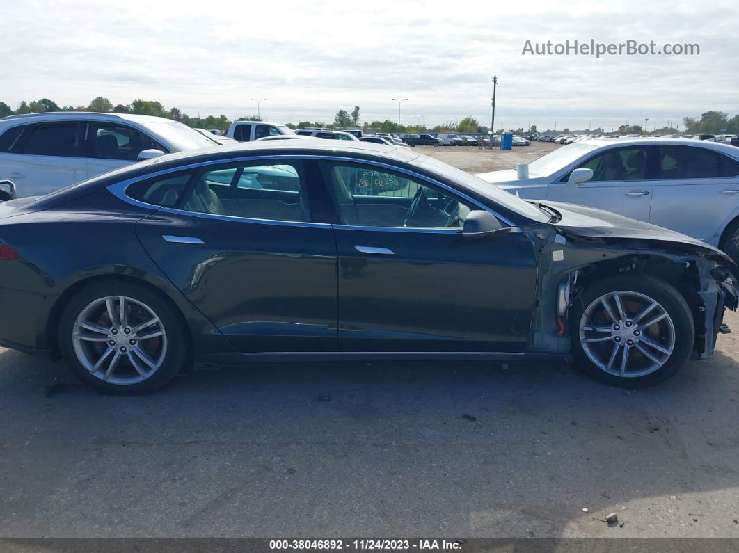 2013 Tesla Model S Зеленый vin: 5YJSA1DN5DFP09130