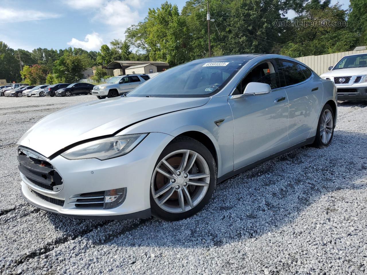 2013 Tesla Model S  Silver vin: 5YJSA1DN5DFP17437