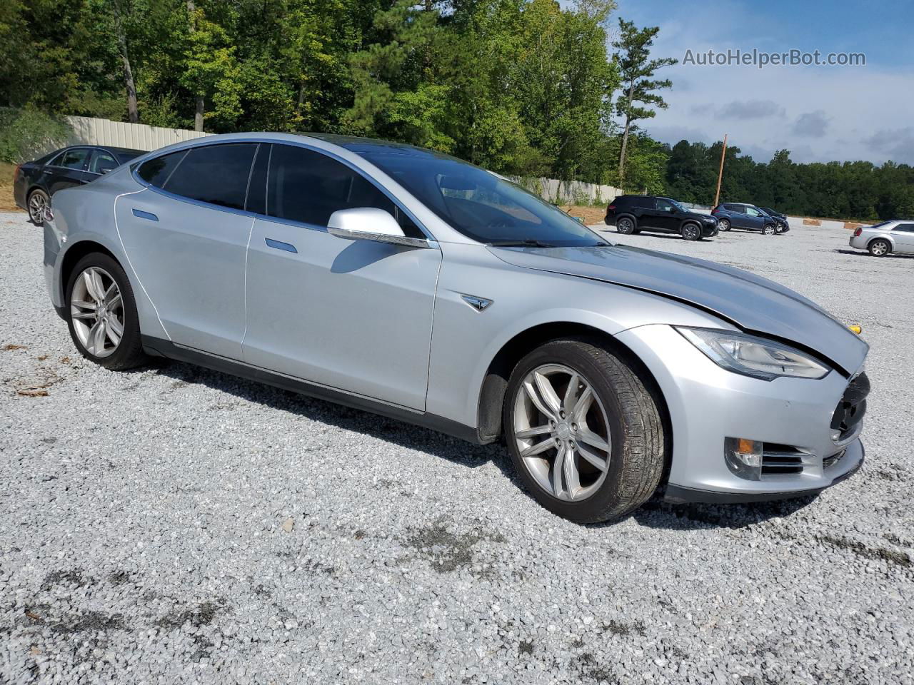 2013 Tesla Model S  Silver vin: 5YJSA1DN5DFP17437