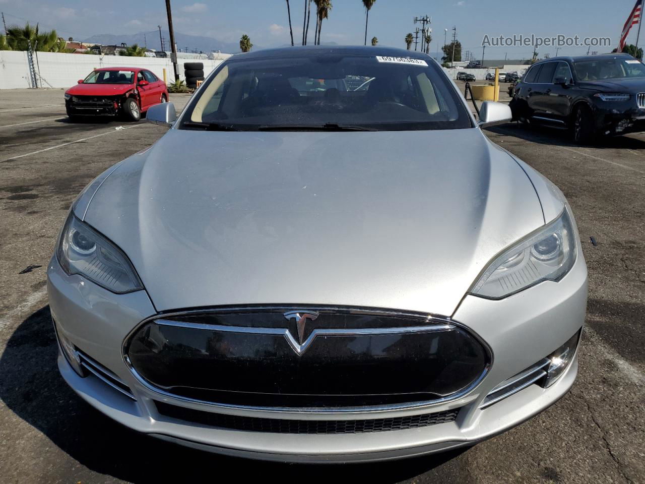 2013 Tesla Model S  Silver vin: 5YJSA1DN7DFP05502