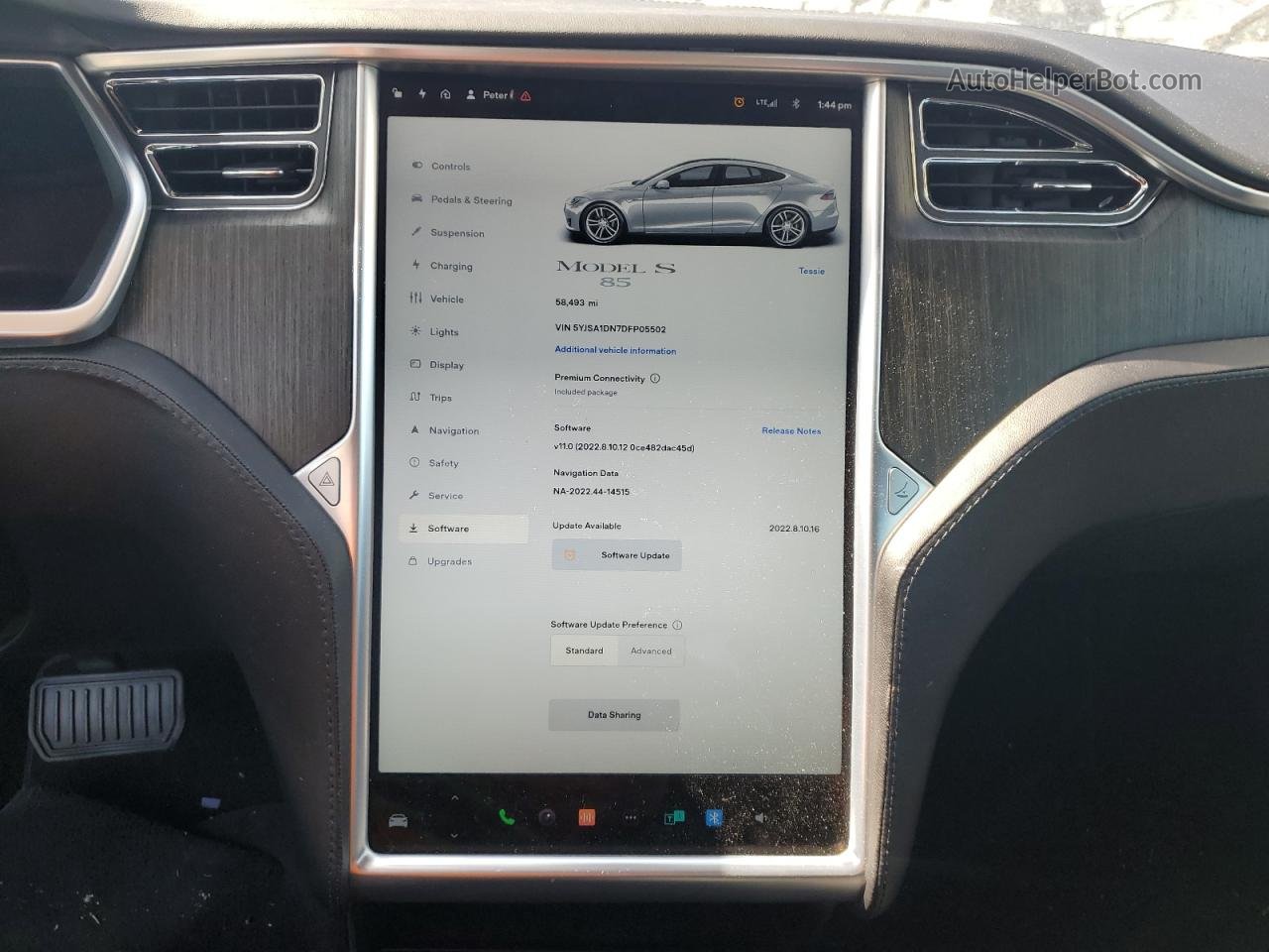 2013 Tesla Model S  Silver vin: 5YJSA1DN7DFP05502