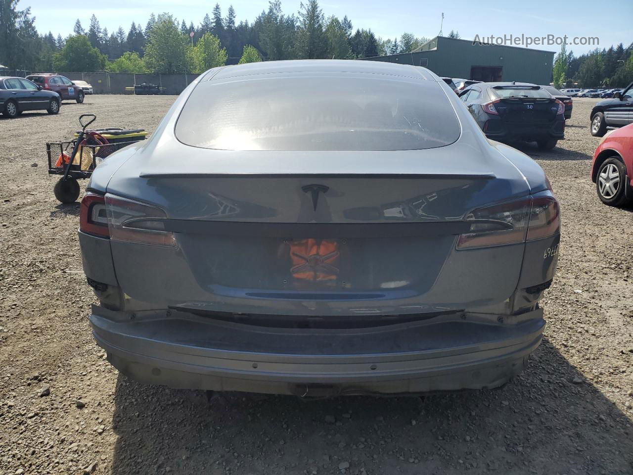 2013 Tesla Model S  Gray vin: 5YJSA1DN7DFP27189