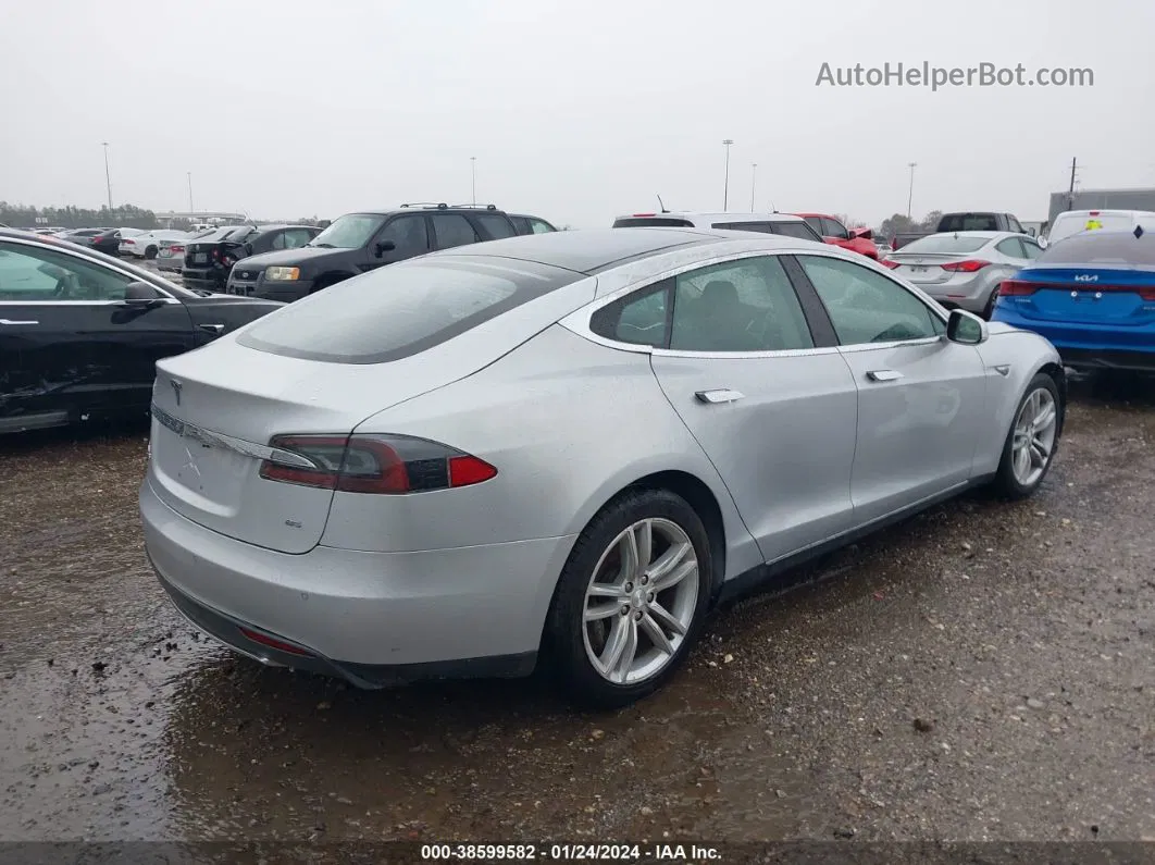 2013 Tesla Model S   Silver vin: 5YJSA1DNXDFP27025