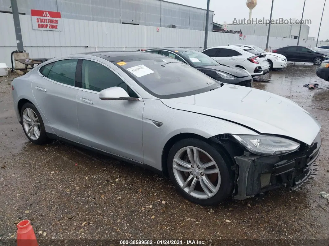 2013 Tesla Model S   Silver vin: 5YJSA1DNXDFP27025