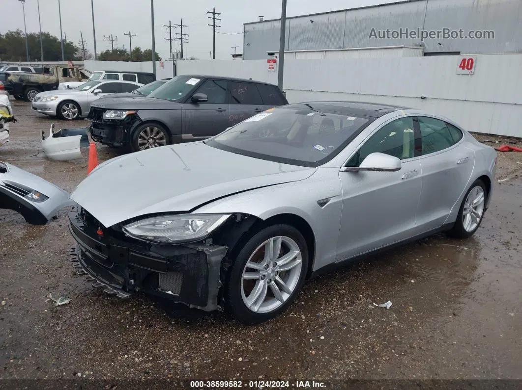 2013 Tesla Model S   Silver vin: 5YJSA1DNXDFP27025